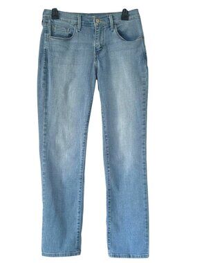 Levi's 505 Womens Straight Leg Jeans Mid-Rise Light Wash Size 4 Cotton Blend
